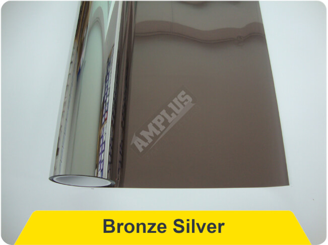 Folie przeciwsłoneczne kolorowe bronze silver