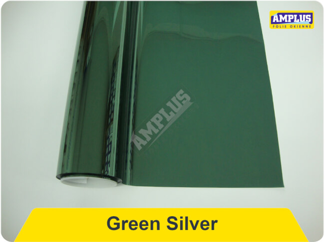 Folie przeciwsłoneczne kolorowe green silver 2