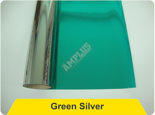 Folie przeciwsłoneczne kolorowe green silver