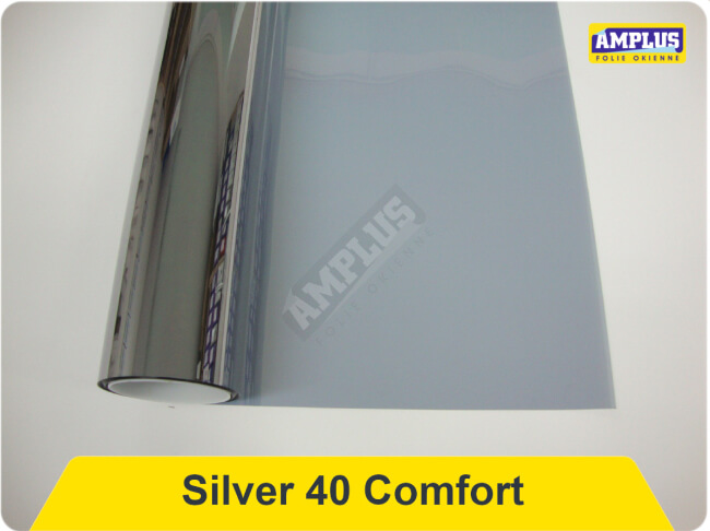 Folie przeciwsłoneczne lustrzane Silver 40 comfort