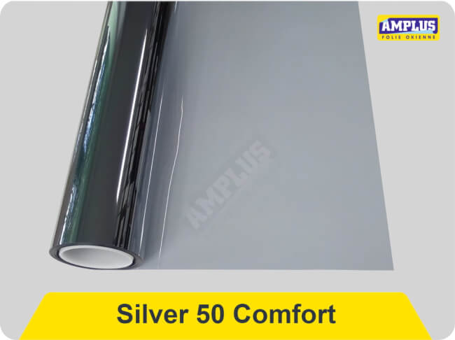 Folie przeciwsłoneczne lustrzane Silver 50 comfort